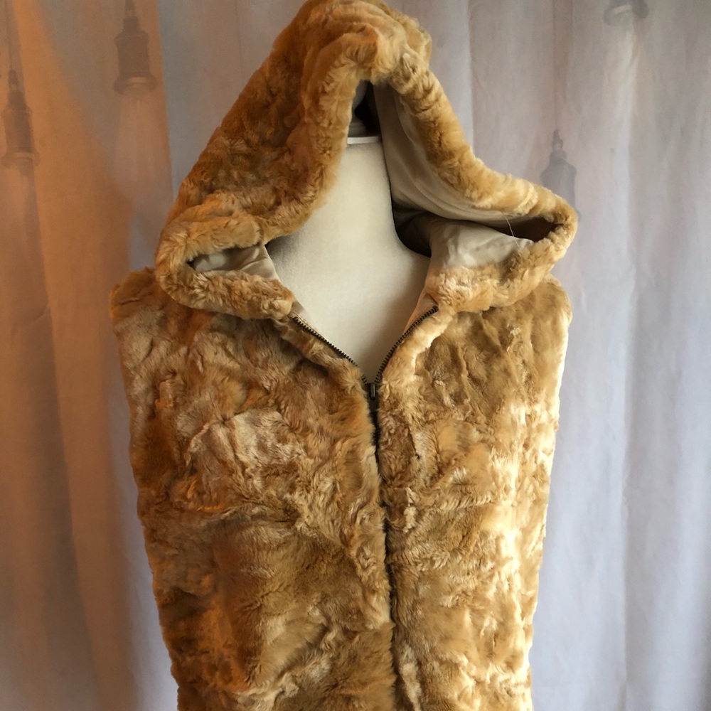 Faux Fur hooded vest
